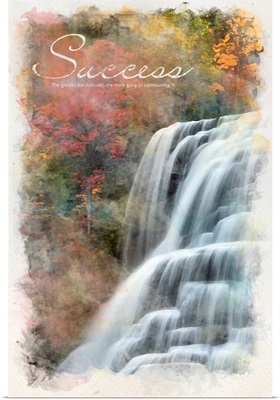 Watercolor Inspirational Poster: Success