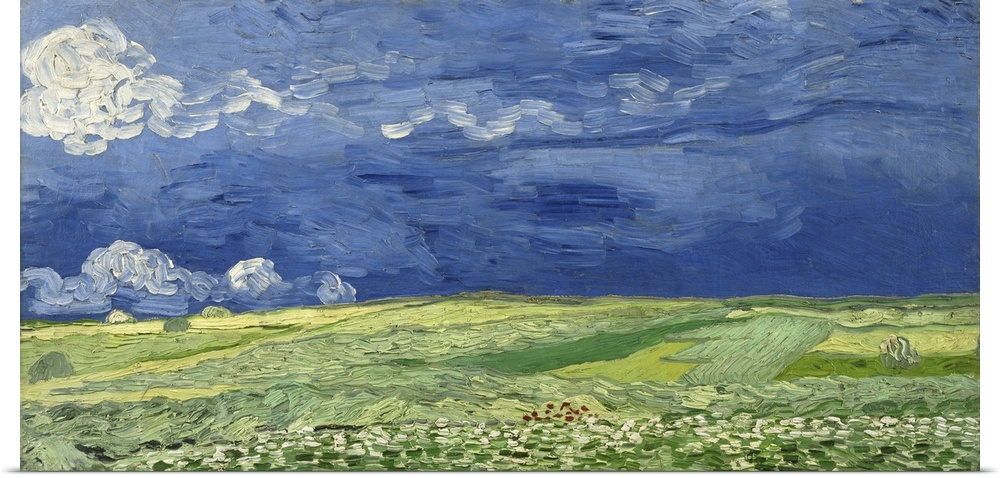 Vincent van Gogh - Wheatfield under thunderclouds.