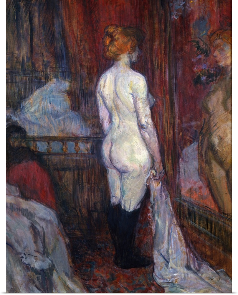 The indolent, cloistered lives of prostitutes were the subject of some of Lautrec's most powerful works. He made about fif...