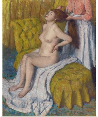 Woman Having Her Hair Combed