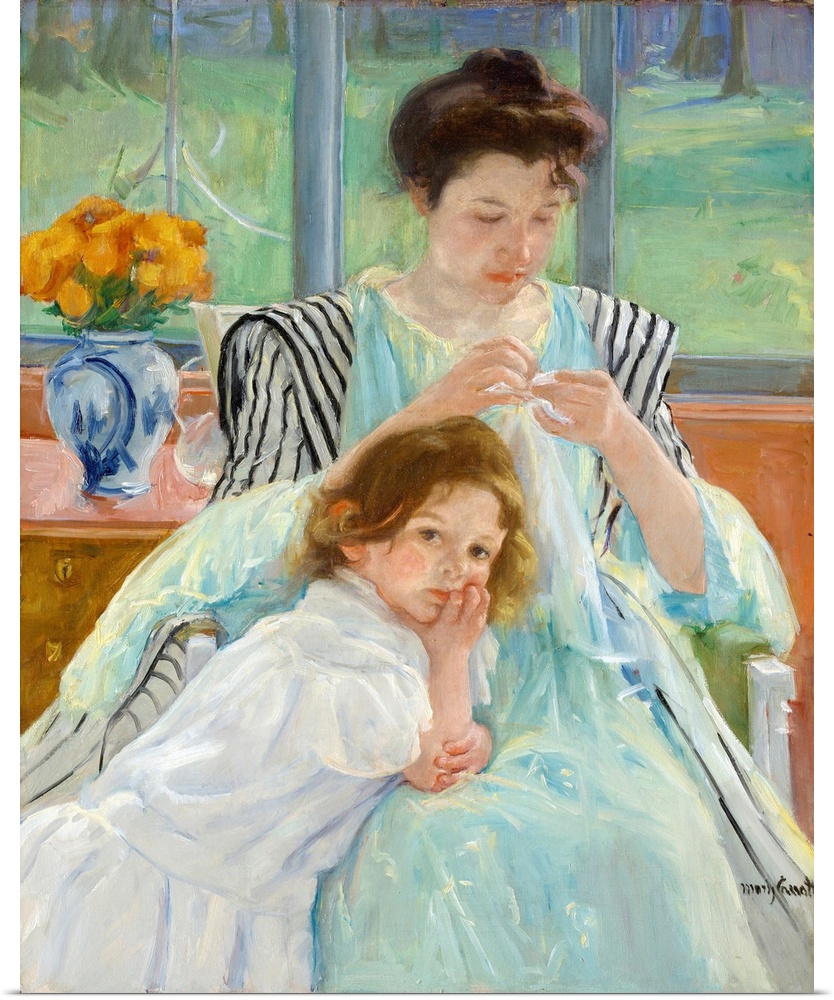 In about 1890 Cassatt redirected her art toward women caring for children and children alone-themes that reflected her aff...
