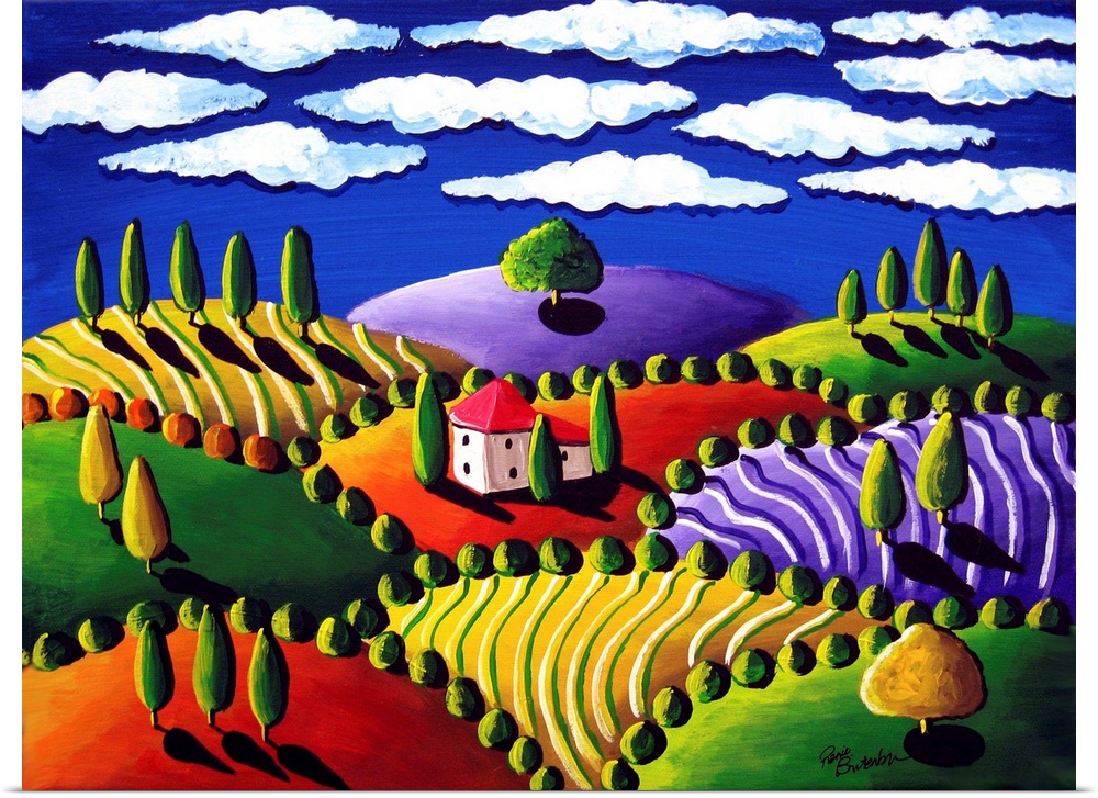 Colorful Tuscan Landscape