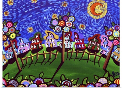 Whimsical Trees Van Gogh Sky
