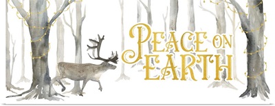 Christmas Forest Panel II - Peace on Earth