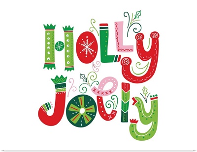 Festive Lettering - Holly Jolly