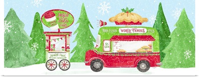 Food Cart Christmas panel I