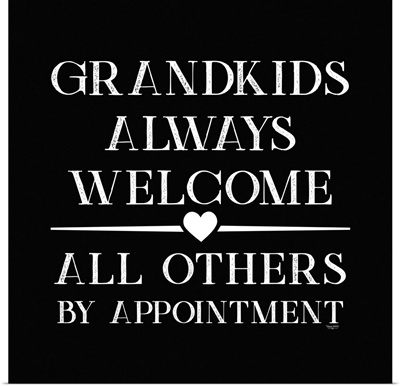 Grandparent Life black V-Always Welcome