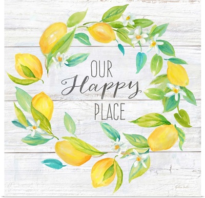 Our Happy Place Lemon Wreath