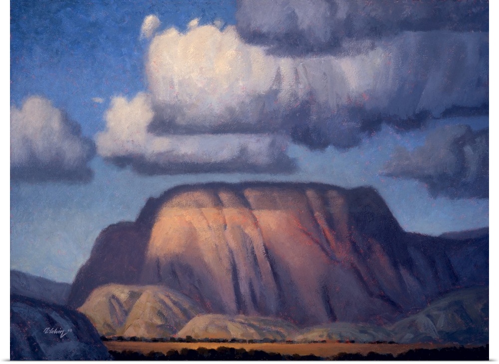 Landscape painting of Carmichael Butte