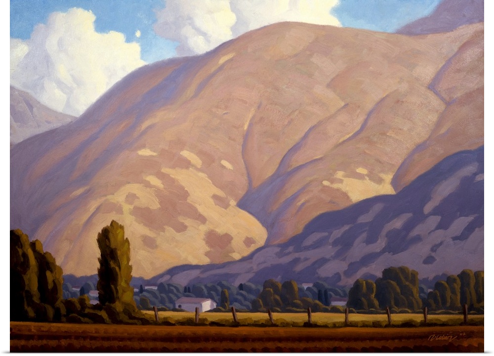 Contemporary landscape painting of Farmington, Utah.