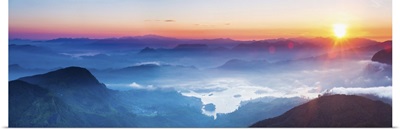 Adams Peak view at sunrise, Sri Lanka