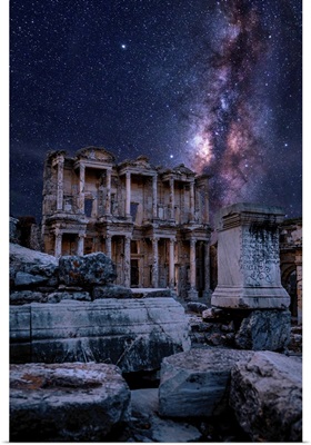 Ancient City Of Ephesus At Night, Izmir Province, Turkey