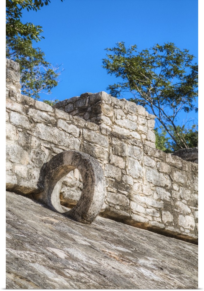 Ball Court, Coba Mayan Ruins, Quintana Roo, Mexico, North America