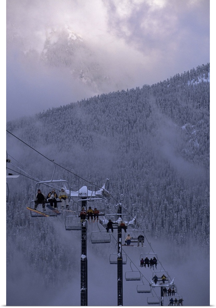 Chair lift, Mount Baker, Cascade Mountains, Washington State