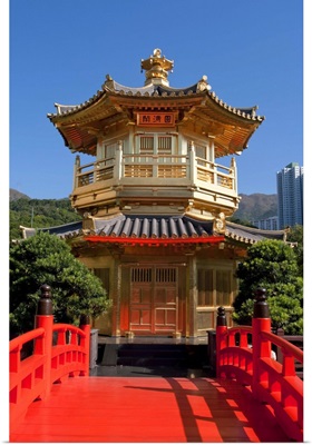 Chi Lin nunnery pagoda, Hong Kong, China