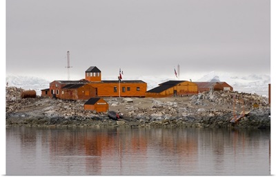 Chilean Antarctic Research base Gonzalez Videla, Paradise Bay, Antarctica