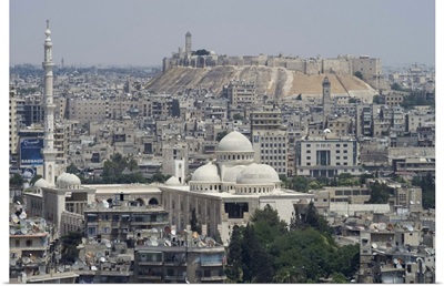 City mosque and the Citadel, Aleppo, Syria