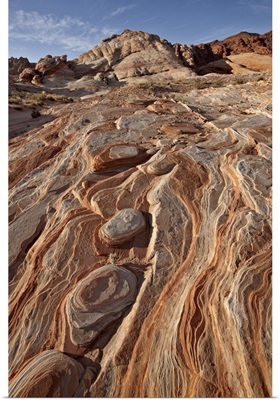 Colorful sandstone layers, Valley Of Fire State Park, Nevada