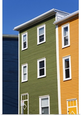 Colourful houses in St. John's City, Newfoundland, Canada, North America