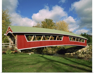 Covered bridge at Conway, New Hampshire, New England