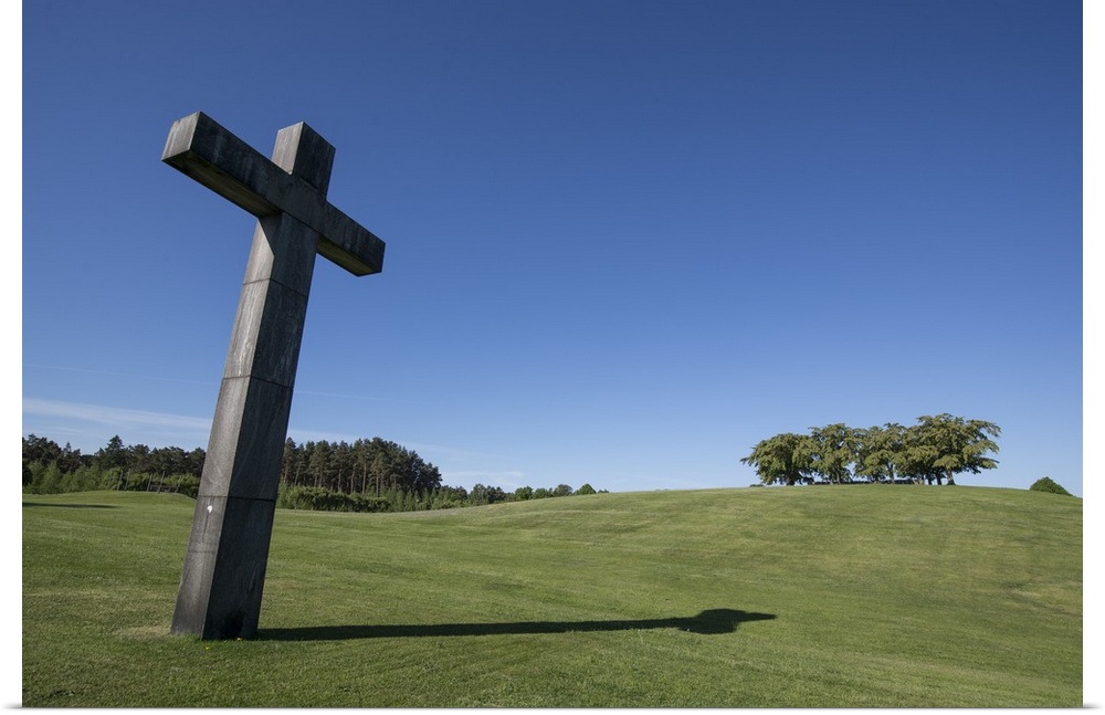 Cross at Skogskyrkogarden, UNESCO World Heritage Site, Stockholm, Sweden, Scandinavia, Europe