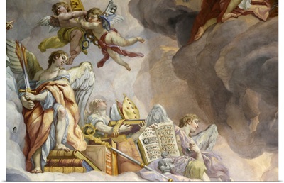Dome Fresco By Johann Michael Rottmayr, St. Charles's Church, Vienna, Austria