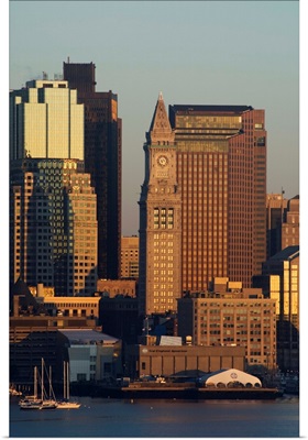Financial District at dawn, Boston, Massachusetts