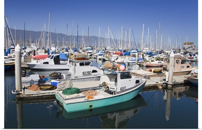 Fishing boats, Santa Barbara Harbor, California