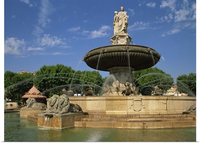Fountain of the Bouches du Rhone, Aix en Provence, Provence, France