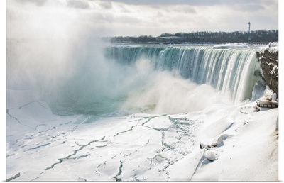 Frozen Niagara Falls, Ontario, Canada