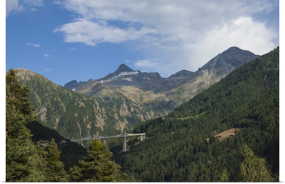 Ganter Bridge on the Simplon Pass, Switzerland, Europe