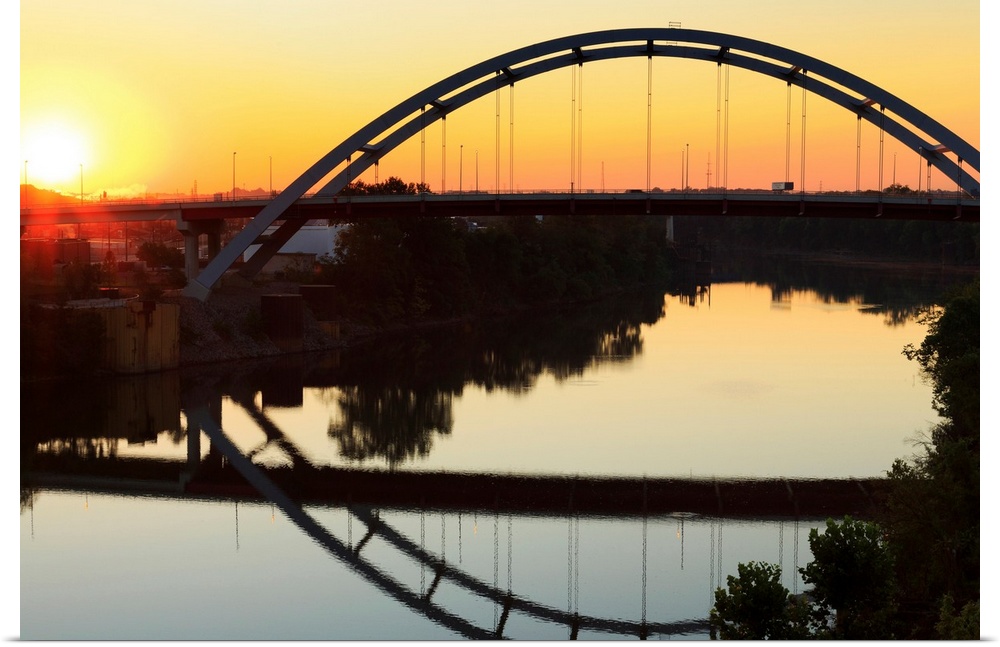 Gateway Bridge over the Cumberland River, Nashville, Tennessee, USA