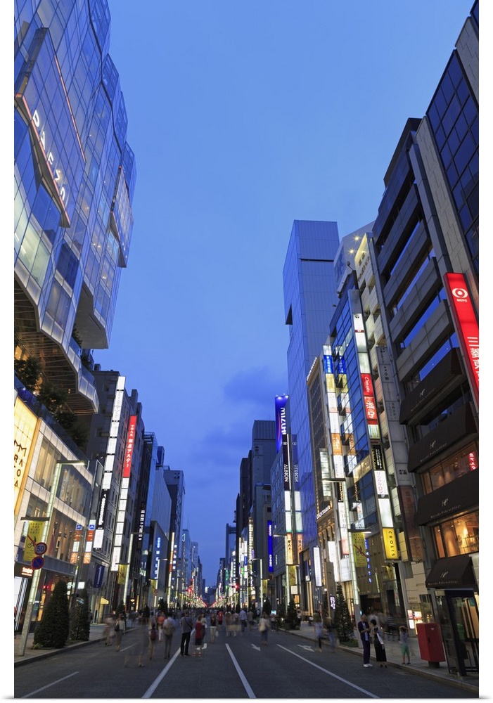 Ginza Shopping District, Tokyo, Japan Wall Art, Canvas Prints, Framed  Prints, Wall Peels