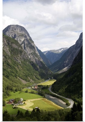Glacial valley, Stalheim, Norway, Scandinavia