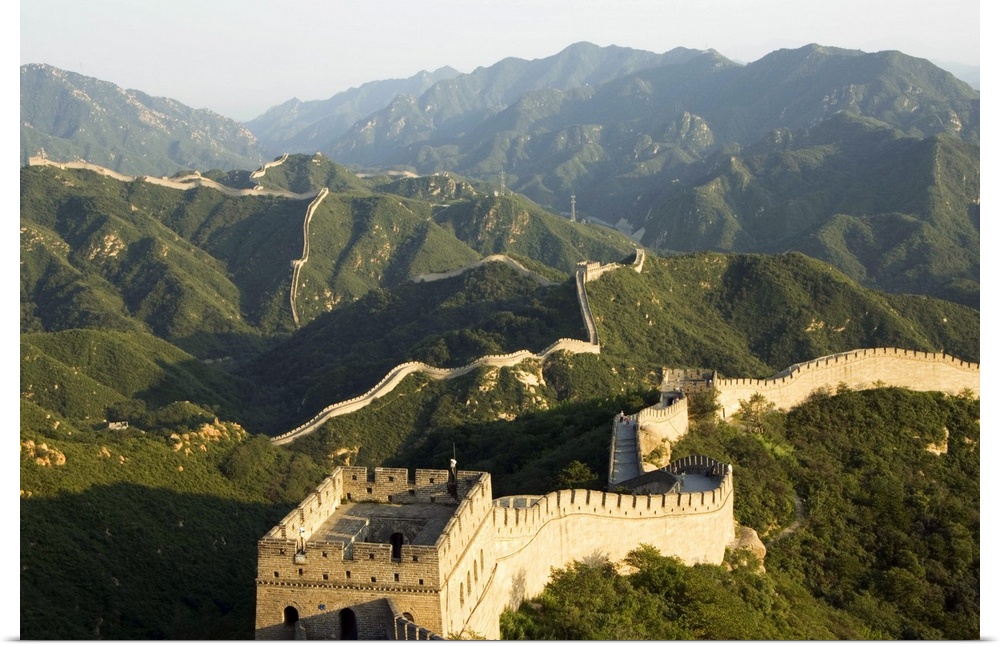 Great Wall of China at Badaling, first built during the Ming dynasty between 1368 and 1644, restored in the 1980s, UNESCO ...