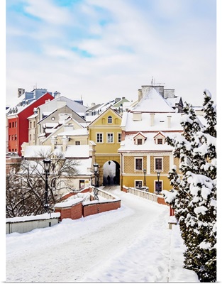 Grodzka Gate And The Old Town, Winter, Lublin, Lublin Voivodeship, Poland