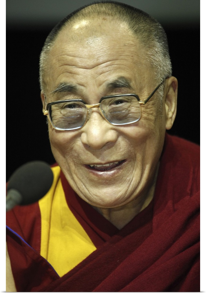 H.H. Dalai Lama in Paris-Bercy, France, Europe.