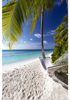Hammock On Tropical Beach, Maldives, Indian Ocean