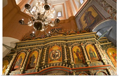 Iconostasis inside St. Basil's Cathedral, Moscow, Russia