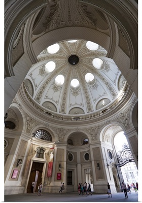 Interior dome passageway within Michaeler Gate, Hofburg Palace, Vienna, Austria