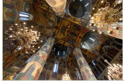 Interior of Annunciation Cathedral, Kremlin, Moscow, Russia