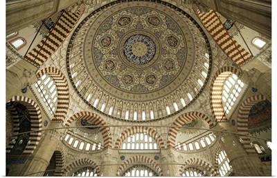 Interior of the Selimiye Mosque, Edirne, Anatolia, Turkey, Asia Minor, Eurasia