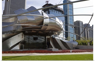Jay Pritzker Pavilion designed by Frank Gehry, Millennium Park, Chicago, Illinois