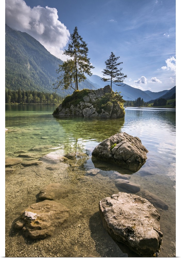 Lake Hintersee, Berchtesgadener Alpen, Bavaria, Germany, Europe