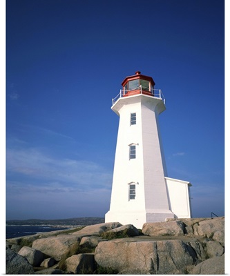 Lighthouse at Peggys Cove near Halifax in Nova Scotia, Canada