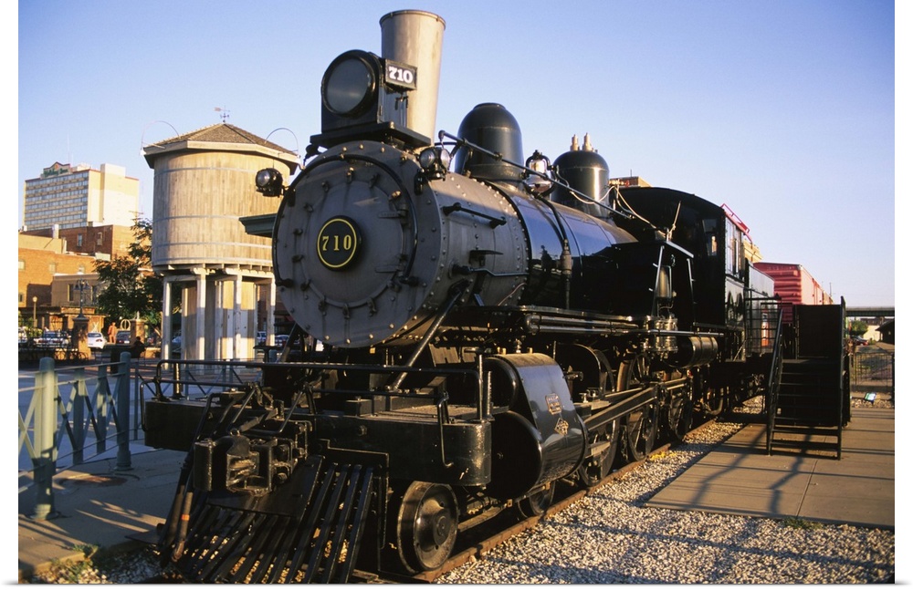 Locomotive, Haymarket District, Lincoln, Nebraska, USA