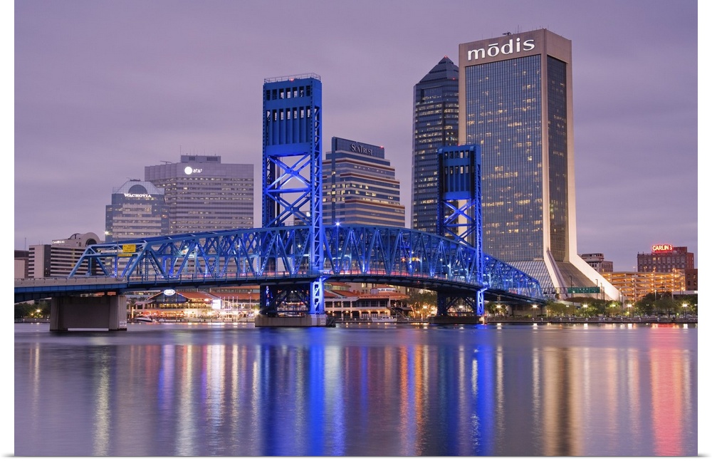 Main Street Bridge and skyline, Jacksonville, Florida