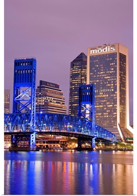 Main Street Bridge and skyline, Jacksonville, Florida, USA
