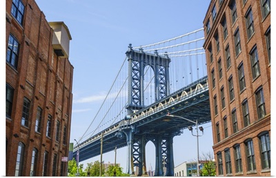 Manhattan Bridge, viewed from DUMBO, Brooklyn, New York City