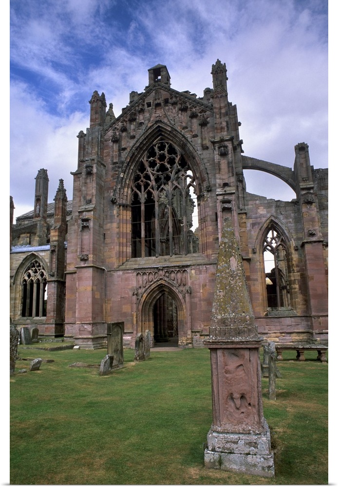 Melrose Abbey, Melrose, Scottish Borders, Scotland, UK